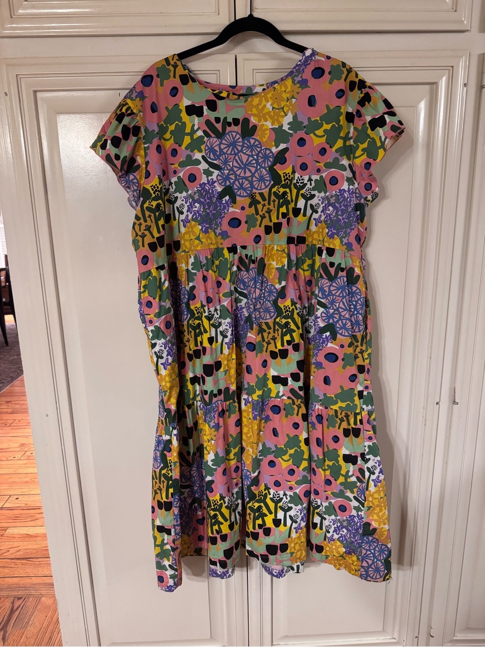 Nooworks Pink Multicolor Floral Casual Woman’s ' Dress